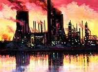 Night Sky over Port Talbot